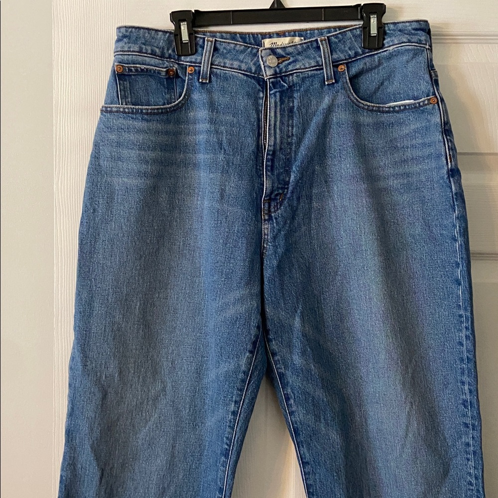 Madewell Women’s Curvy Classic 90 Straight Blue Jeans inseam 28” waist 34” - Picture 2 of 12